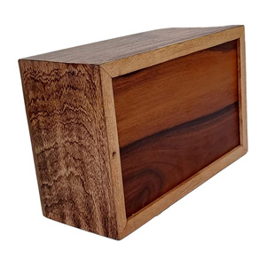 Antique <b>Wooden</b> Urn <b>Box</b> Rabbit Engraved Design Large Mango Wood Ashes Storage <b>Keepsake</b> <b>Box</b> with Slide Lid Direct Factory Supply - Product Image 6