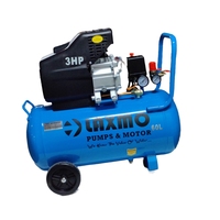 LAXMO Mejor Precio Compresor de Aire Dental Portátil Monobloque de Pistón Lubricado de 60L y 3HP con Motor de 220V y 1 Año de Garantía
