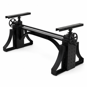 Industrial Adjustable Iron <b>Table</b> Base | Hand Crank <b>Dining</b> <b>Table</b> Leg | Heavy Duty Metal <b>dining</b> <b>table</b> Base - Product Image 1