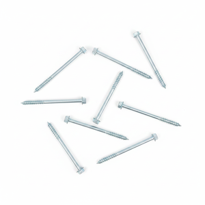 PDC Hex Washer Head Roofing <b>Screws</b> Coarse Thread Zinc Plated Carbon Steel Class 4.8 6.8 with Rubber EPDM Washer - Product Image 1
