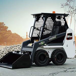 Mini 4x4 bánh xe tải với phía trước và backhoe 2 tấn đánh giá tải EPA máy kéo nhỏ vật lộn theo dõi Skid loader Mini Skid Steer loader - Product Image 6
