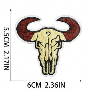 Patchs rectangulaires brodés à thermocoller sur le thème des pays, badges, appliques circulaires pour sacs à dos, vêtements et chapeaux - Product Image 6