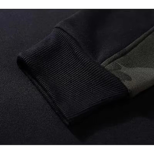 Sudadera de moda para hombre con paneles de camuflaje, verde oliva, de algodón, cuello redondo, de alta calidad, estilo streetwear, venta al por mayor 2026 - Product Image 4