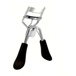 Professional Eyelash Curler with Black Rubber Handles <b>Makeup</b> <b>Tool</b> Reusable Stylish Eye <b>Makeup</b> and Lash Styling - Product Image 1