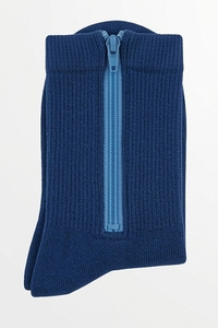 Chaussettes de compression personnalisées pour hommes avec fermeture éclair latérale haute, idéales pour le yoga, amincissantes, pour la course et la gym - Product Image 5