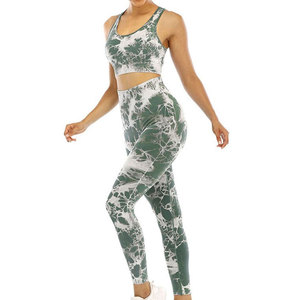 Conjunto de yoga para mujer, ropa deportiva para gimnasio, conjunto de yoga para mujer con logo personalizado - Product Image 1