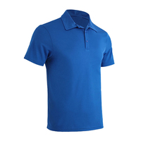Polo de Algodón Piqué Blanco de Manga Corta para Hombre, Corte Regular Informal, Transpirable, Diseño Sólido de Punto