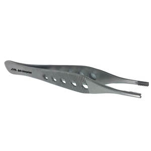 Pinces à tissus Adson Brown de qualité supérieure, en acier inoxydable droit à 9 x 9 dents, instrument chirurgical de précision médical vétérinaire - Product Image 5