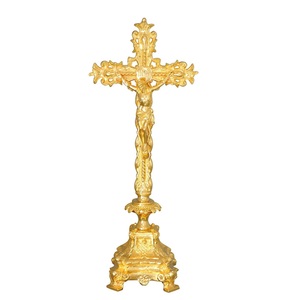 Elegant Brass Church Cross Handmade Religious Christian <b>Wall</b> <b>Decoration</b> For Chapel Church Sanctuary And Prayer Room - Product Image 5