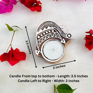 Beautiful New Stylish Christmas Decorative Tea Light <b>Candle</b> Holder <b>Set</b> Wood Wax Party Decorative <b>Candle</b> For Home Festival Light - Product Image 4