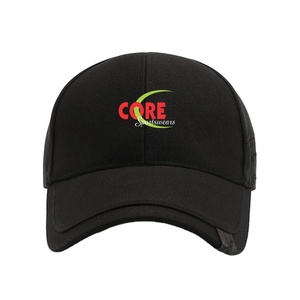 Sombrero de béisbol de algodón negro con estilo Unisex, hebilla ajustada de camionero de verano, estampado bordado personalizable para uso diario para adultos - Product Image 1