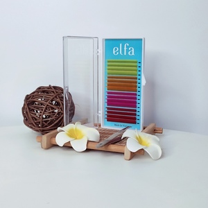 Extensiones de Pestañas Individuales Profesionales ELFA, Súper Negras, Fibra PBT Coreana, Hechas a Mano, Curvatura J, Naturales, Suaves y Largas, 0.07 - Product Image 4