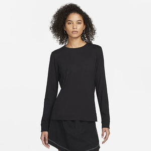 Camiseta de Manga Larga para Mujer, Estilo Nuevo, 100% Algodón, Transpirable, Cuello Redondo, Ligera, Lisa, para Correr - Product Image 1