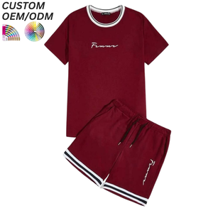 Conjunto de Camisetas Ligeras y Transpirables de Punto para Hombre, Ropa Casual de Verano, Serigrafía con Logotipo Personalizado, OEM, ODM, Venta al Por Mayor - Product Image 1