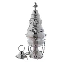 Ensemble d'encensoirs indiens uniques en laiton, finition dorée, faits à la main, pour l'aromathérapie religieuse, diffuseur d'huiles essentielles, bougie