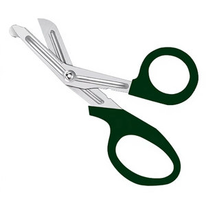 กรรไกรปฐมพยาบาลแบบ Trauma Shear ขนาด 5.5 นิ้ว สีเขียวฮันเตอร์ เหล็กกล้าไร้สนิมเกรดเยอรมัน ชุดอุปกรณ์ปฐมพยาบาลฉุกเฉินทางการแพทย์ - Product Image 2