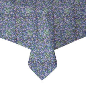 Nappe carrée en coton imprimé bloc indien élégant nappe florale pour Table à manger belle décoration de Table à dîner imprimée - Product Image 1