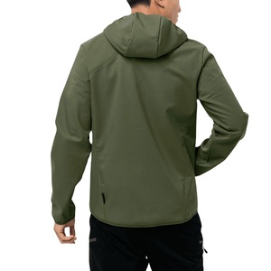 2023 <b>Men's</b> Lightweight Polyester Softshell <b>Jacket</b> <b>Long</b> Casual Outdoor Winter Hiking <b>Jacket</b> Hood Canvas Collar New Design OEM - Product Image 2