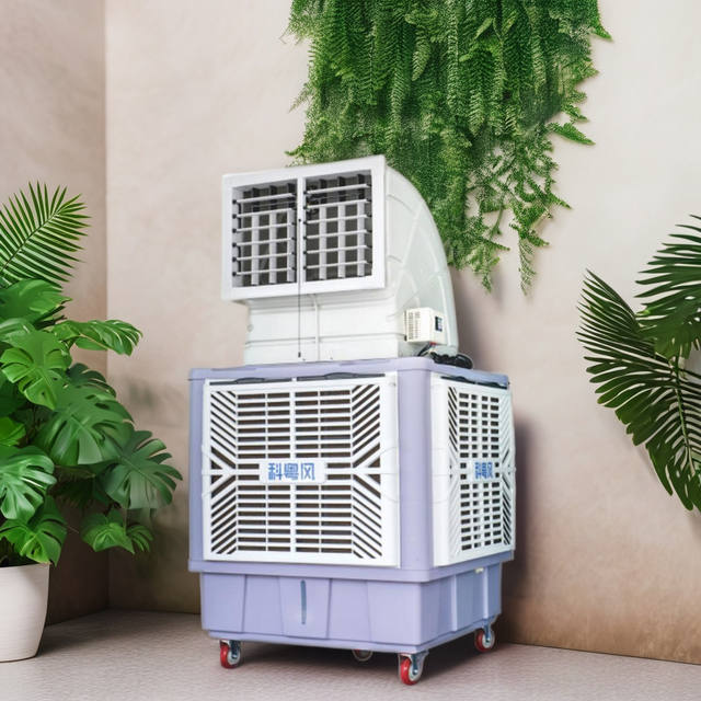 Evaporative Portable Air Conditioner 18000m/H AC Motor/Pump Single Air Vent 280L Water Storage for Indoor Office Space