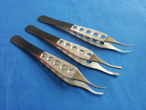 3 pinces chirurgicales Adson courbées de 4,75 pouces à manche fenêtré, instruments chirurgicaux pour la chirurgie plastique - Product Image 4