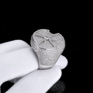 Customized Full <b>Iced</b> Pave Setting Moissanite Diamond Cross Shaped White Gold New Fashionable Man's and Women's Premium Jewelry - Product Image 2