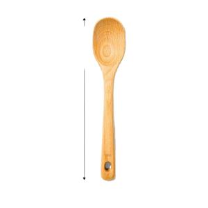 Cuchara de sopa de madera de alta calidad con acabado pulido, ecológica, con mango largo para olla caliente, ideal para venta individual. - Product Image 1