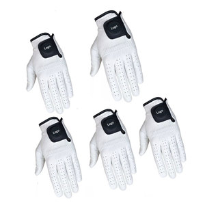 Customizable Logo <b>Men's</b> High Grade Genuine Leather Golf Gloves Adjustable Wrist <b>Strap</b> Non-Slip <b>for</b> Left Right Hands Sports Use - Product Image 6
