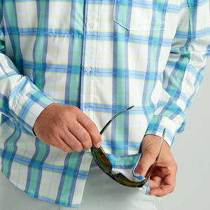 Camisa de Pesca de Manga Larga con Botones y Protección Solar UPF 50 para Hombre, con Logotipo Personalizado, 100% Poliéster, Impresión por Transferencia de Calor, Resistente al Viento - Product Image 6