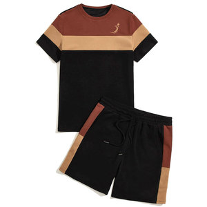 Conjunto de camiseta y pantalones cortos premium para hombre, ropa informal cómoda, tela suave, diseño personalizado, conjunto de camiseta y pantalones cortos para verano - Product Image 1