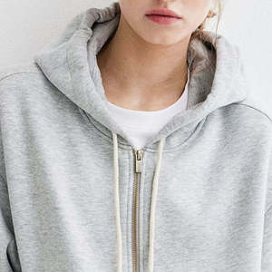 Hoodies et Sweatshirts Personnalisés pour Femmes à Manches Longues avec Cordon de Serrage et Fermeture Éclair – Vente en Gros de Hoodies Oversize et Hoodies à Épaules Tombantes pour Femmes - Product Image 2