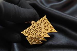 Colgante de Plata 925 con Letra Inicial Personalizada y Diamante Moissanita VVS, Colgante de Nombre Bicolor, Collar Estilo Hip Hop Iced Out, Joyería Exclusiva - Product Image 6