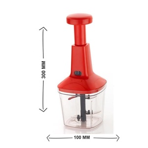 Personalización Multifunción Molienda de ajo Plástico Prensa manual Cortador de alimentos y vegetales Manual Push Chopper - Product Image 3