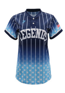 Maillot de softball Fastpitch à motif patchwork pour femmes et filles, color block tendance, respirant, avec logo et numéro personnalisables, vente en gros OEM - Product Image 6