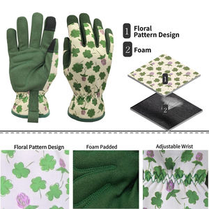 Beautiful Color New in Design High Quality Flexible Leather Anti-Chemical Gardening <b>Gloves</b> with Unique Design Hand Protection - Product Image 3