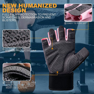 Guantes de Gimnasio para Levantamiento de Pesas de Estilo Básico y Nuevo Diseño, Guantes de Gimnasio para Levantamiento de Pesas de la Mejor Calidad a Precio de Mayoreo - Product Image 3