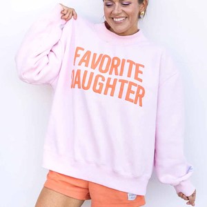 Sweat-shirts en polaire à manches longues pour fille, style streetwear, col montant, en spandex, coupe oversize, pour l'hiver, modèle préféré des sororités, OEM, école Theta Chi - Product Image 3
