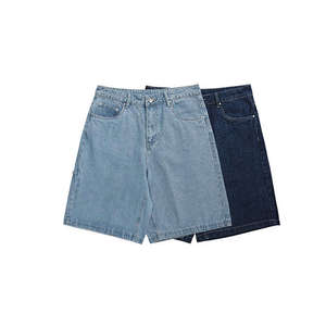 Pantalones Cortos de Mezclilla de Algodón para Hombre con Logotipo Personalizado Bordado, Estilo Urbano, Lavado a la Piedra, Cierre con Botones, Precio de Fábrica, Pedido al por Mayor - Product Image 6