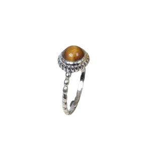 Handmade 925 Sterling Silver Ring Simple <b>Tiger</b> <b>Eye</b> Gemstone Natural Gemstone <b>Jewelry</b> Rhodium Plated 925 Stamped Solid Elegant - Product Image 1