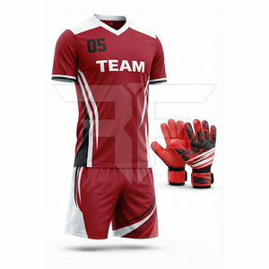 Tenues de football imprimées durables et respirantes, ensembles d'entraînement de football personnalisés, maillots et shorts de football à prix abordable en promotion - Product Image 2