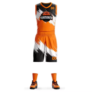 Conjuntos de Uniformes de Baloncesto al por Mayor, Sublimación Completa, Poliéster, Uniforme de Equipo con Nombres y Números para Baloncesto de Viaje - Product Image 1