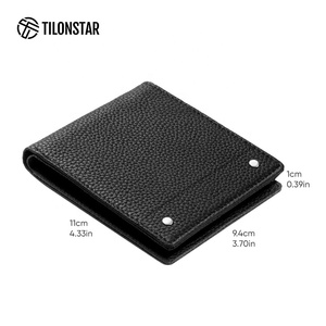 TILONSTAR TVW178P Cartera Billetera Plegable Portátil Inteligente con Bloqueo RFID de Cuero Genuino para Tarjetas de Crédito para Hombre - Product Image 2