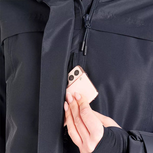 Equestrian Horse <b>Coat</b> Quick Dry 300gsm Dry Microfibre Sherpa Fleece <b>Lined</b> black long <b>coat</b> - Product Image 5