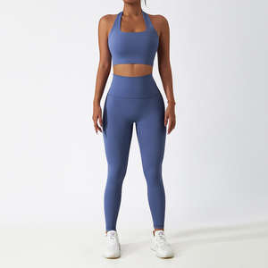 Conjunto Deportivo de Yoga de 2 Piezas para Mujer, Tallas Grandes, Ligero, Transpirable, Ropa de Gimnasio y Fitness, Diseño Personalizado con Estampado Frontal, Venta al Por Mayor - Product Image 3