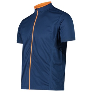 Maillot de cyclisme unisexe personnalisé avec fermeture éclair intégrale, manches courtes, séchage rapide, respirant, 100% polyester, impression numérique - Product Image 4