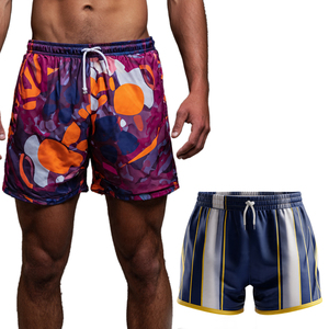 Shorts de sport unisexe personnalisés à rayures, 100 % polyester, sublimation, pour entraînement, fitness et course à pied - Product Image 6
