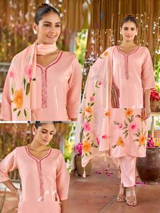 Kurti Ghera de Algodón con Estampado de Pincel, Estilo Étnico, para Mujer, Ropa de Fiesta, Informal, de Secado Rápido, Venta al Por Mayor - Product Image 2