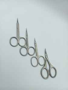 Ciseaux à cuticules de qualité supérieure, lames courbées en acier inoxydable multi-usages - Ciseaux de manucure pour ongles, sourcils, cils - Product Image 2