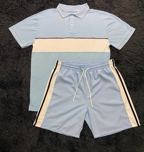 Unisex High Quality Custom Shorts Set Summer <b>Wind</b> <b>Breaker</b> Shirt + Short Hood Custom Logo Print Embroidery Design 100% Cotton set - Product Image 3