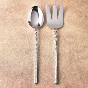 Modern Metal Salad <b>Server</b> Set <b>Buffet</b> Serving Accessories for Restaurant Hotel and Catering Industry - Product Image 6