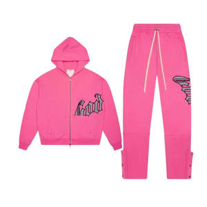 Conjunto Deportivo de Invierno para Hombre con Logotipo Personalizado, Bordado, Lavado Ácido, Estampado, 100% Algodón, Ropa Deportiva Urbana para Hombre, Venta al Por Mayor - Product Image 1